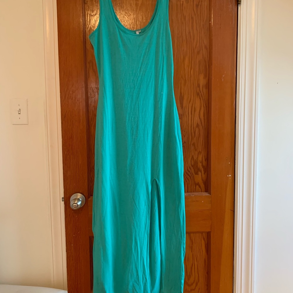 Sea foam green maxi dress